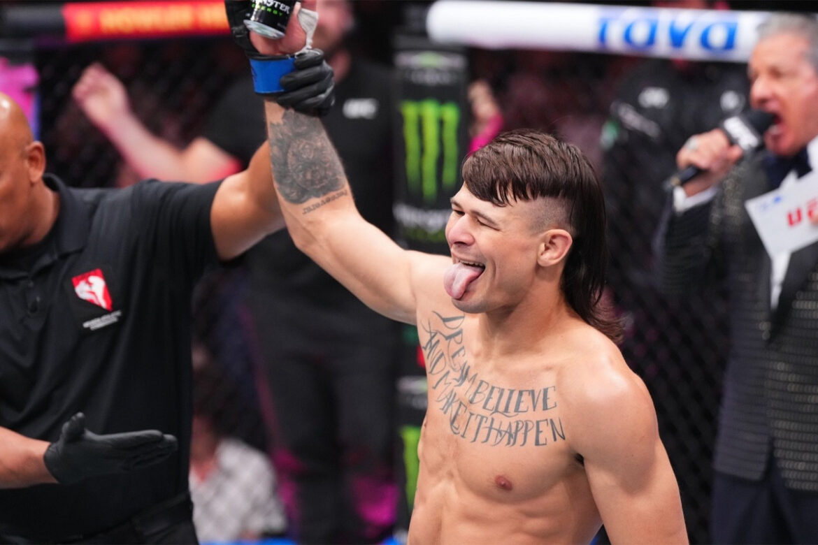 Diego Lopes ganhou novo adversário para o UFC 303 durante o evento (Foto: UFC/Divulgação/Twitter)