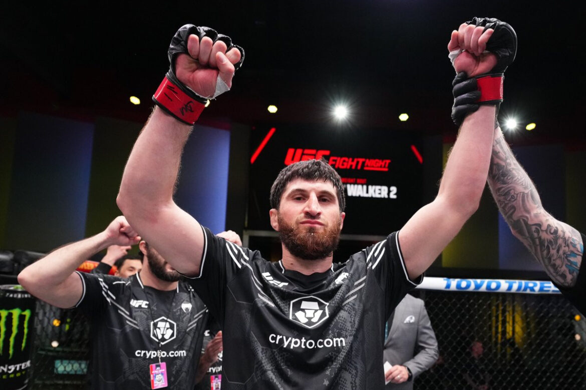 Magomed Ankalaev, possível próximo desafiante de Alex Poatan, promete nocautear o brasileiro (Foto: UFC/Divulgação/Twitter)