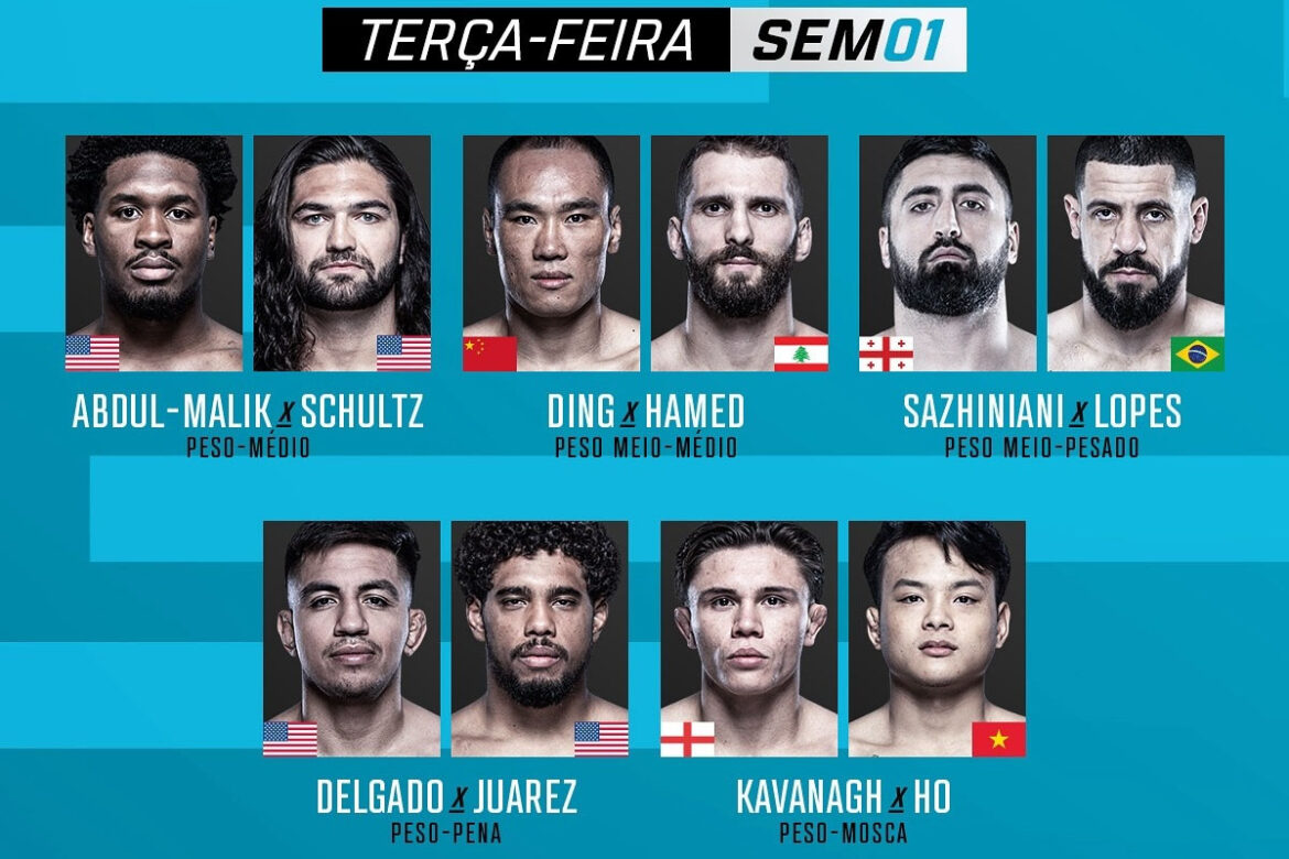 Card do Contender Series 2024 Semana 1 (Foto: Divulgação/UFC)