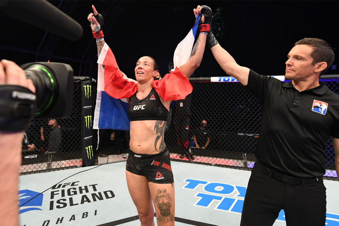 Ex-campeã do UFC, Germaine de Randamie anuncia aposentadoria aos 40 anos (Foto: UFC/Divulgação/Twitter)